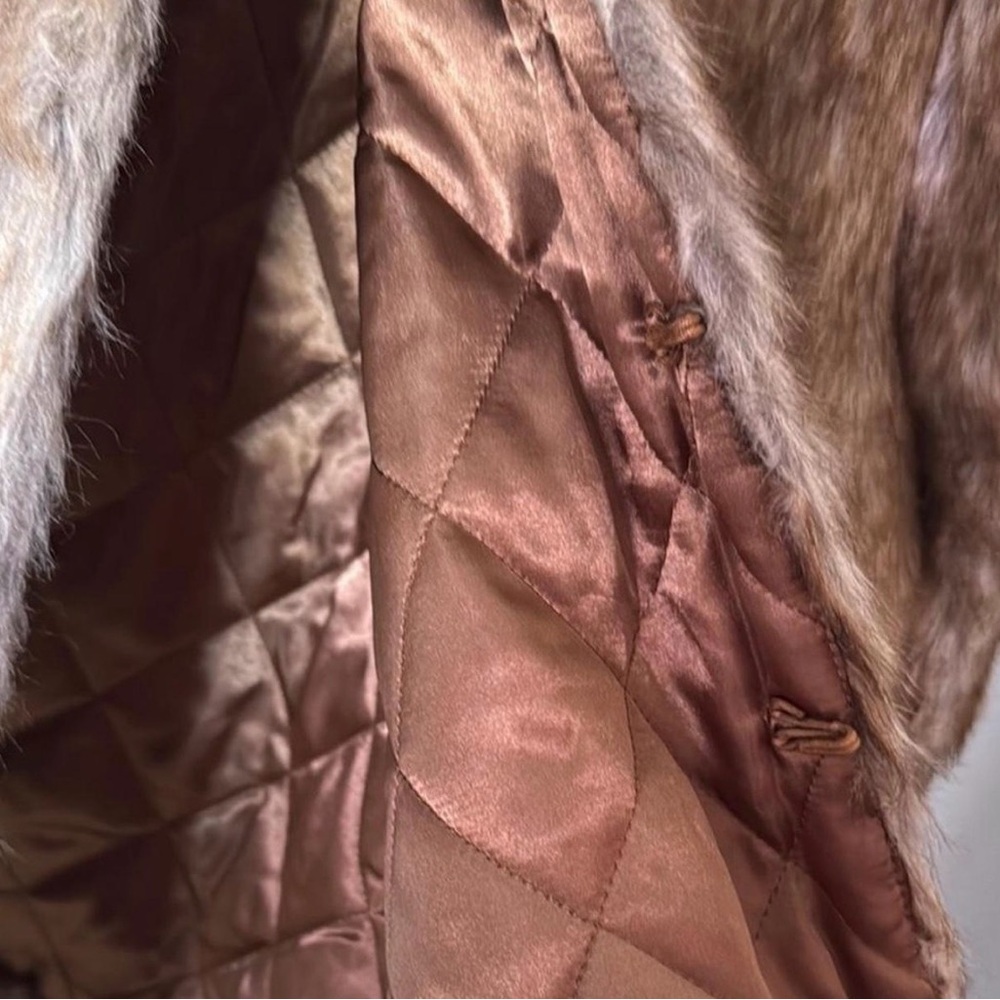 Faux Fur Brown Teddy Jacket - Picture 3 of 4